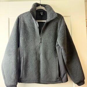 Helly Hansen Fleece Zip Sweatshirt Men’s Large Gray Full Zip